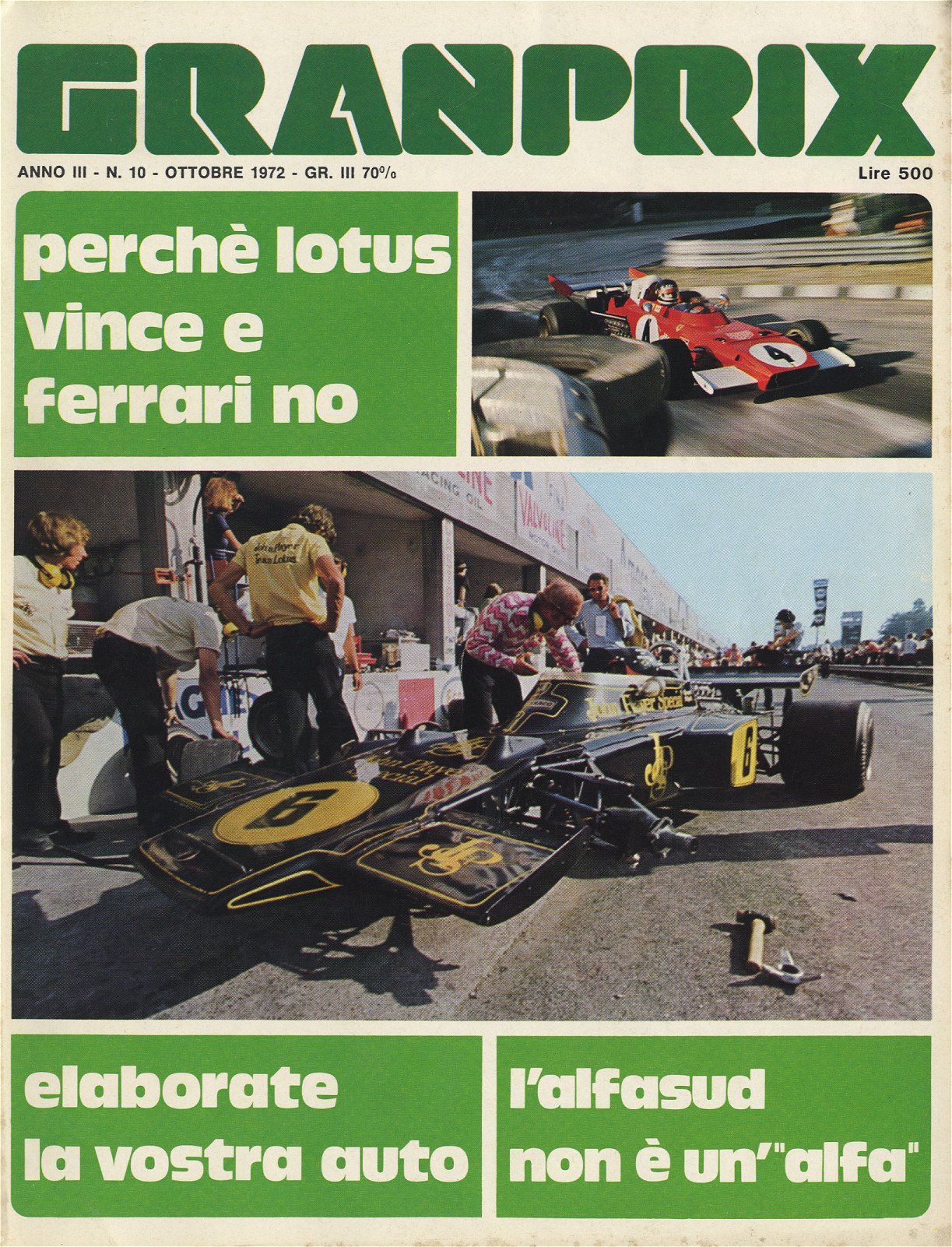 Copertina GrandPrix del 1972 - Monzasport Autodromo di Monza Online dal 1999